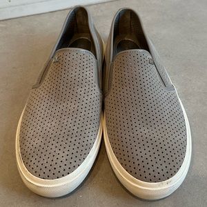 Michael Kors Suede Leather Slip On Sneaker Women’s Size 7M Grey
